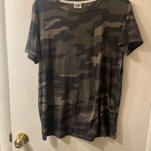 Victoria's Secret women’s Camo Tee - Black and Brown